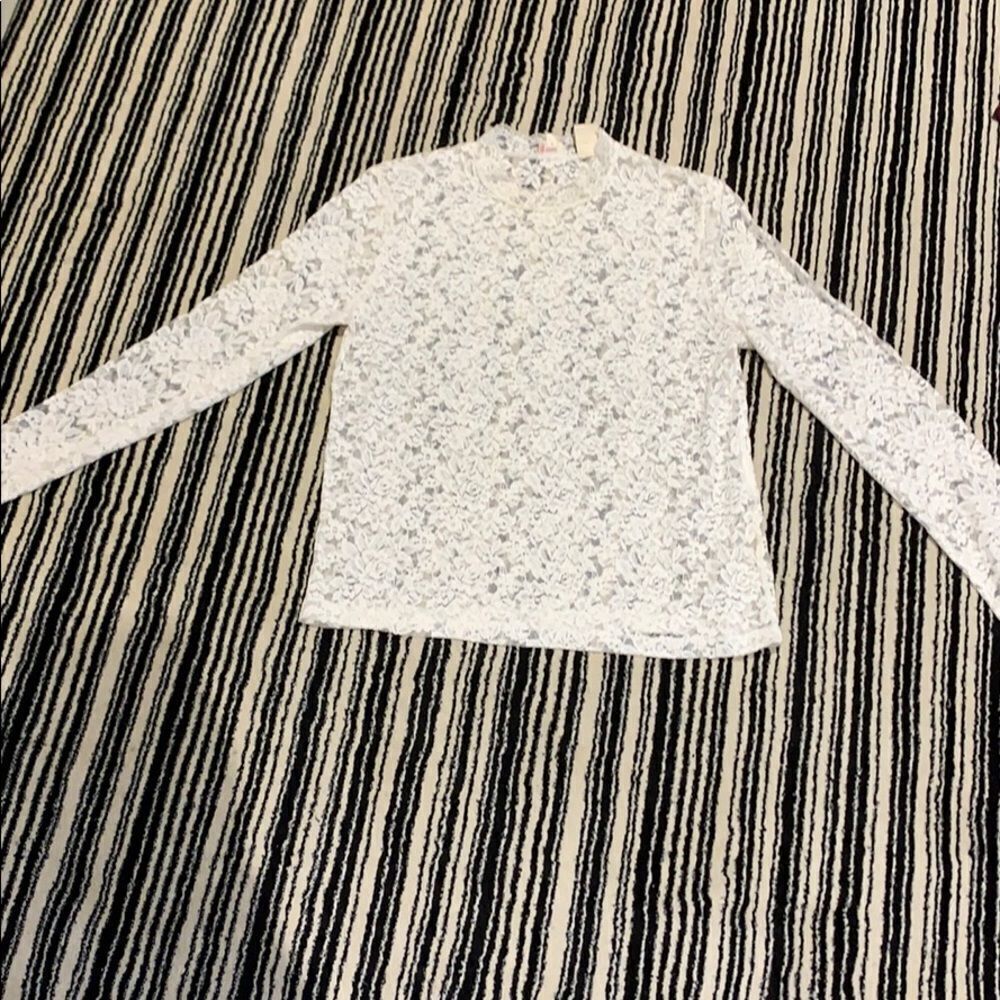 Levi’s white lace top